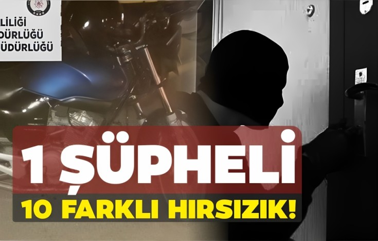 10 hırsızlık olayı aydınlatıldı   1 şüpheli tutuklandı 