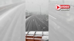 Adana-Niğde Otoyolu'nda kar yağışı etkili oldu
