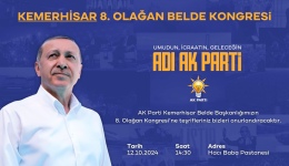 AK Parti Kemerhisar 8. Olağan Kongre hazırlıkları tamam