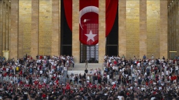 Anıtkabir 30 Ağustos'ta 630 bini aşkın ziyaretçiyi ağırladı