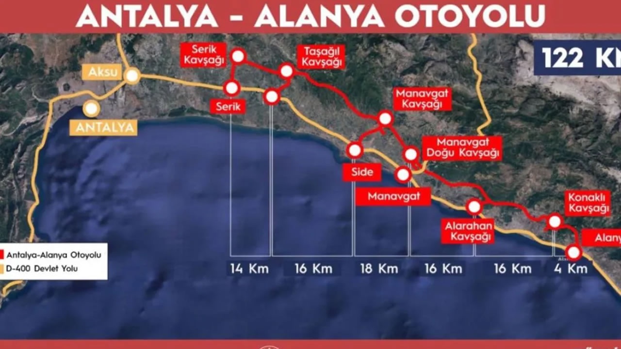 Antalya-Alanya Otoyolu Ne Zaman Açılıyor? Ücretli mi, Ücretsiz mi?