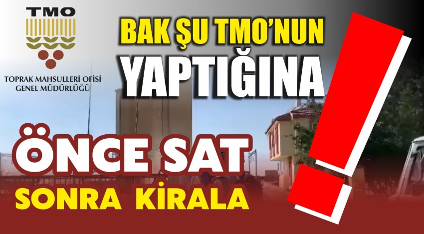 Bak şu TMO’nun yaptığına!