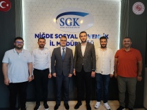 Baloğlu’ndan SGK İl Müdürü Eray Buz’a ziyaret