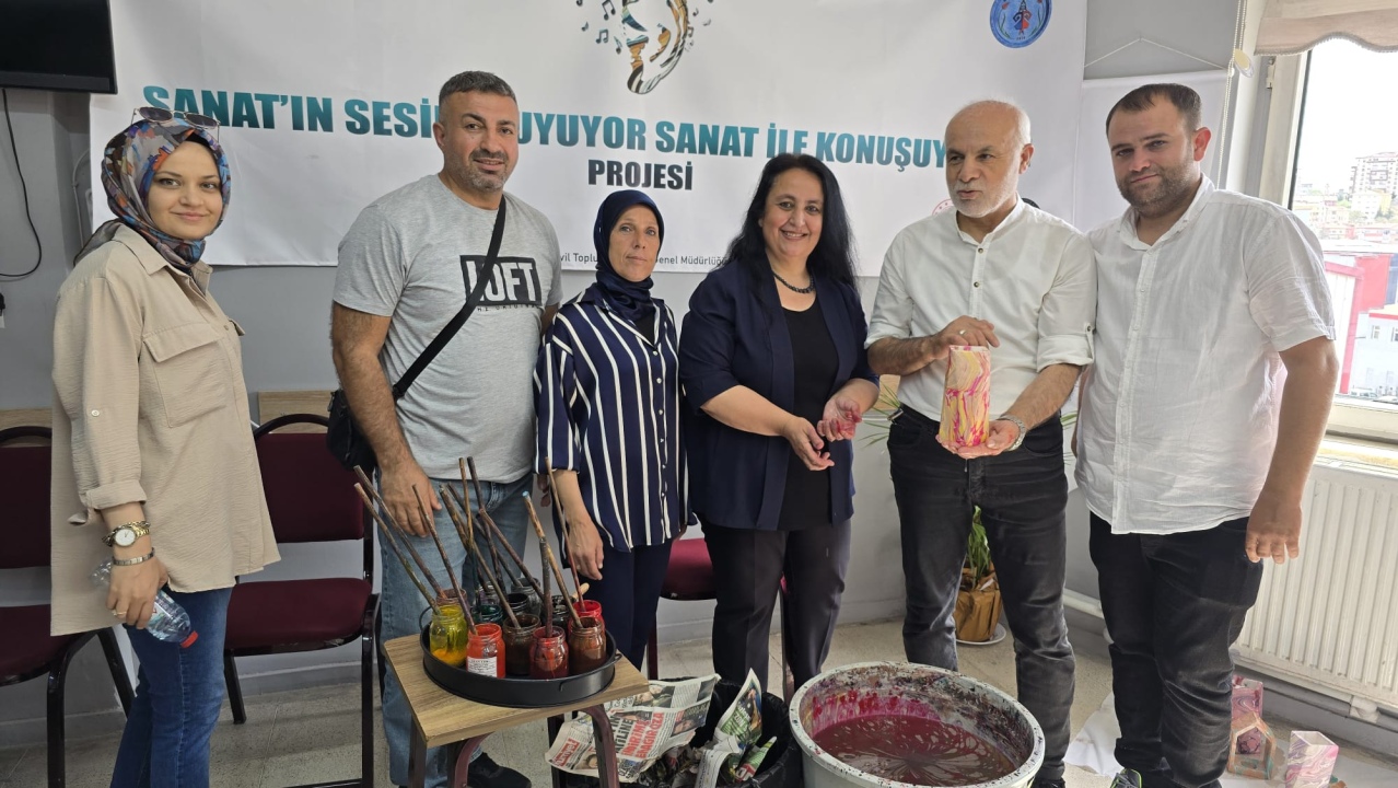 Başkan Yardımcısı Çiftçibaşı’ndan Sanat Projesine Ziyaret