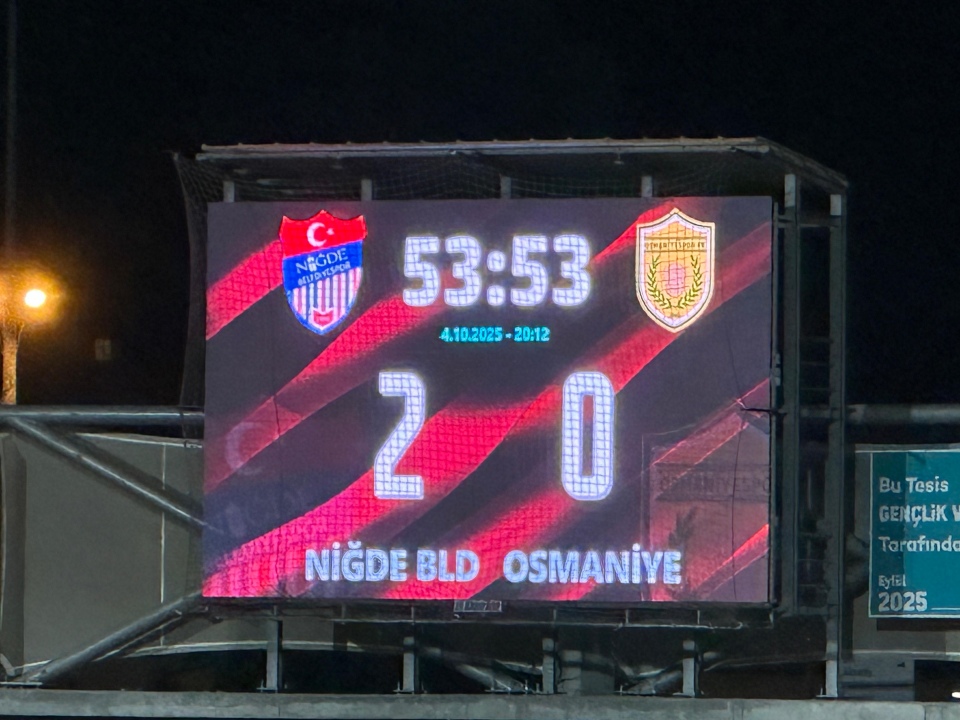 Bilal Güven Şov! Niğde Belediyespor Osmaniyespor FK Karşısında 2-0 Önde