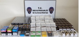 Binlerce kaçak sigara ele geçirildi