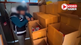 Binlerce şişe sahte alkol yakalandı