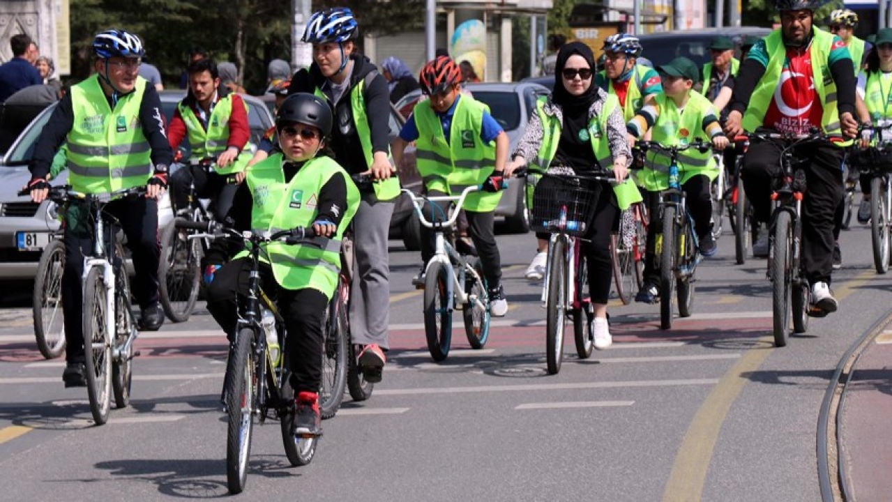 Bisikletçiler Niğde’de pedal çeviriyor