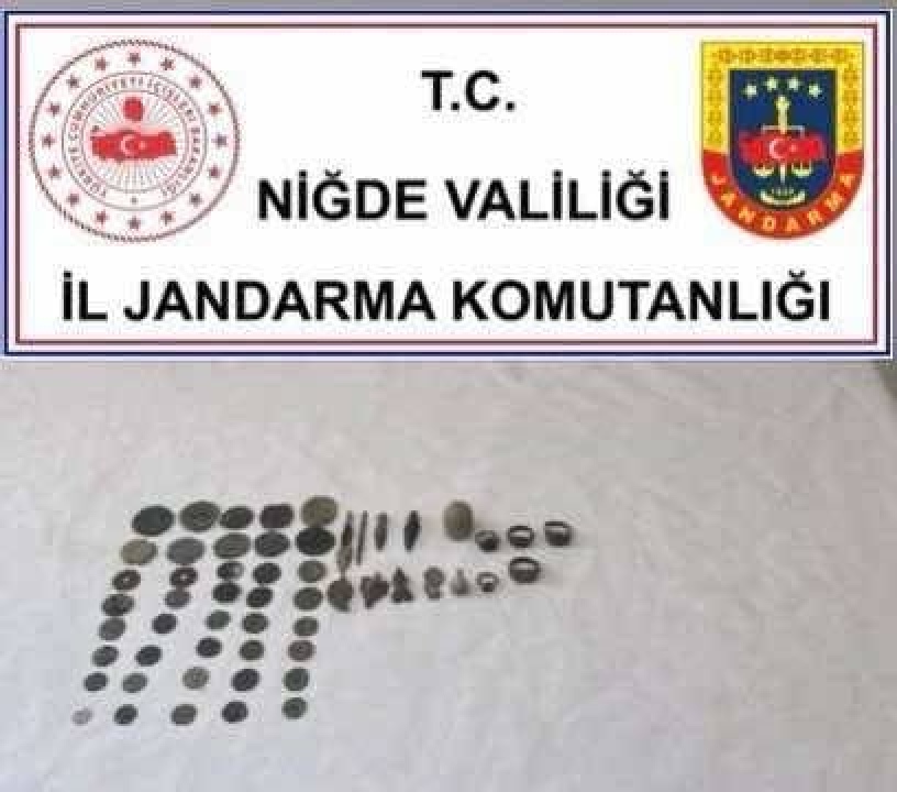 Bor ilçesinde tarihi eser operasyonu