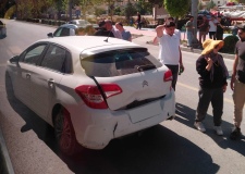 Bor yolunda otomobiller çarpıştı