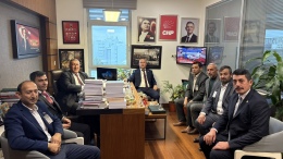 Borlu muhtarlardan Gürer’e TBMM’de ziyaret