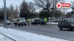 Buzlanan yolda geldiği yöne geri döndü