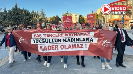 CHP’li kadınlardan boş tencereli yürüyüş