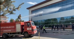 Çiftlik Devlet Hastanesi’nde gerçeği aratmayan HAP Tatbikatı