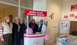 Çiftlik İlçe Devlet Hastanesi’nde Normal Doğumun Önemi Anlatıldı