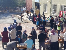 Dikilitaş köyünde Gazze temalı kermes