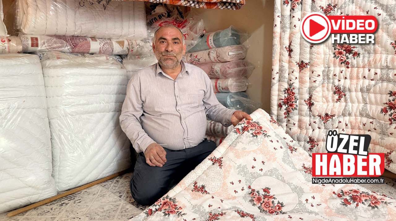 El emeği göz nuru yorganlar Niğde’de yaşatılıyor