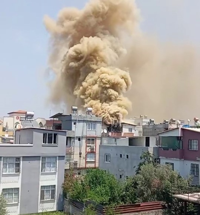 Evde Elektrik Kaynağından Yangın Paniği