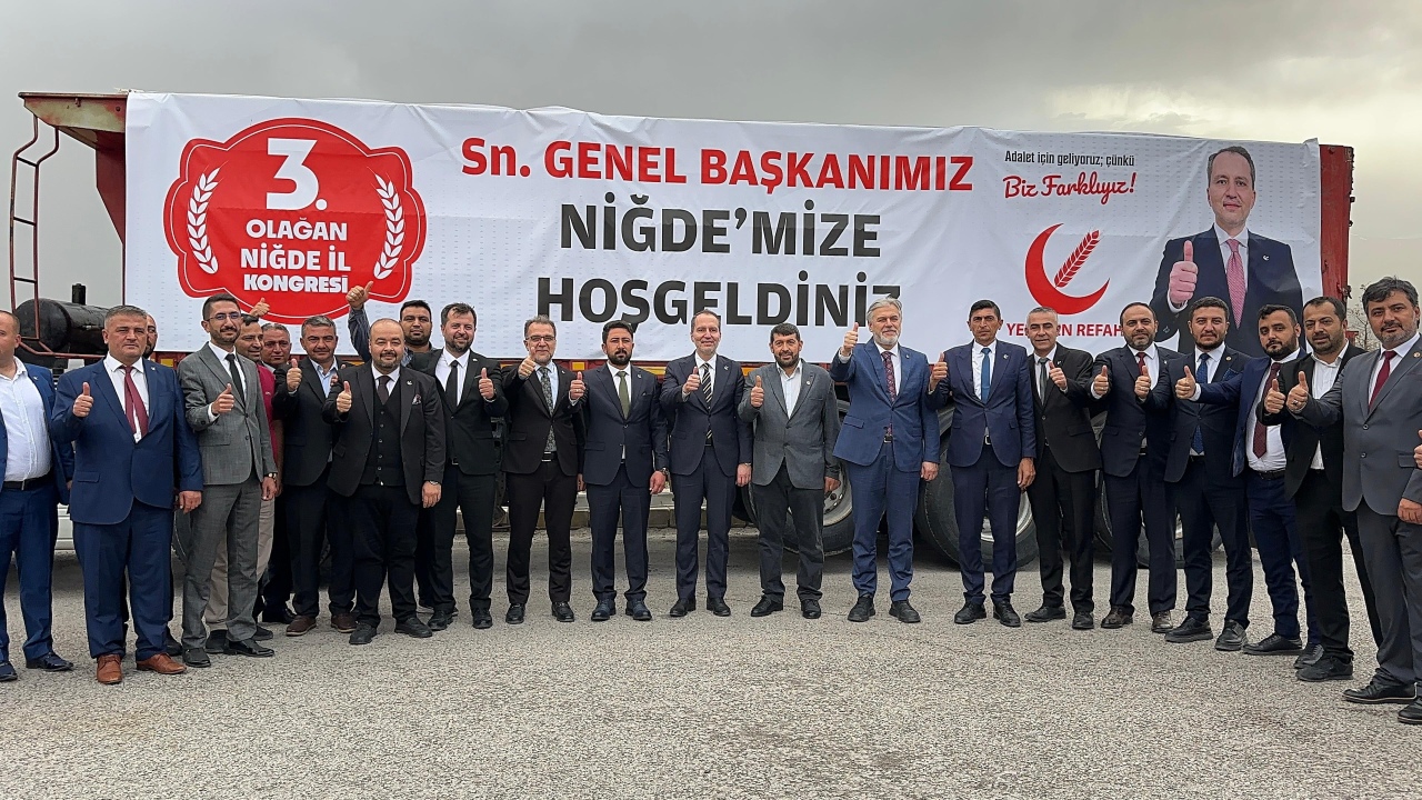 FATİH ERBAKAN NİĞDE’DE COŞKUYLA KARŞILANDI