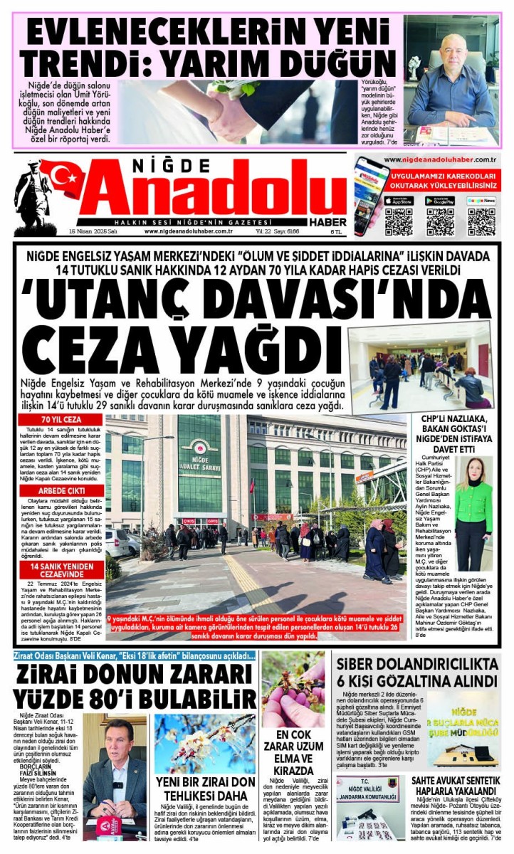  2025-04-15 Gazetesi