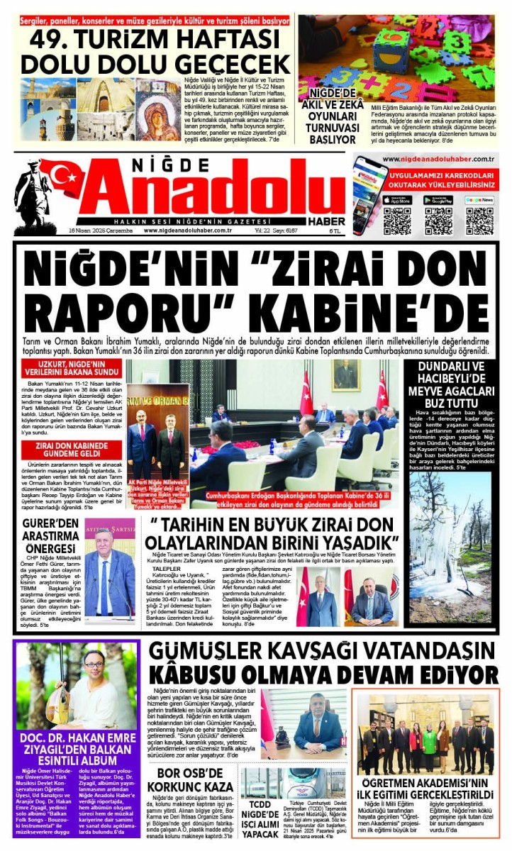  2025-04-16 Gazetesi