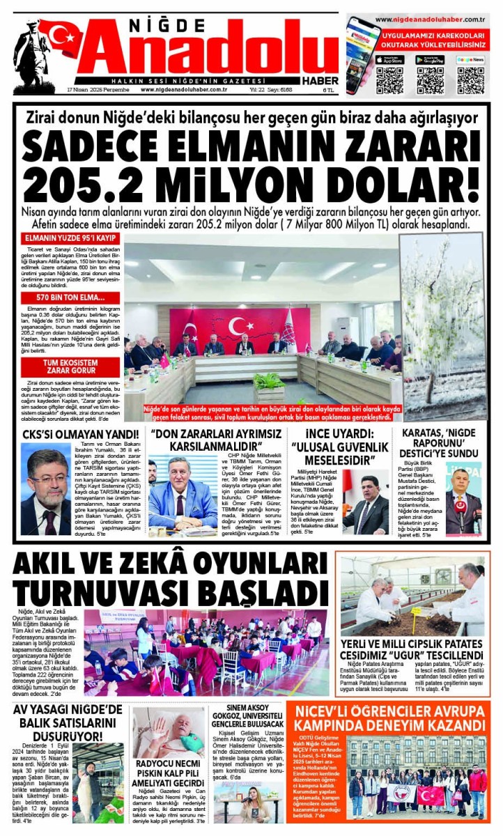  2025-04-17 Gazetesi