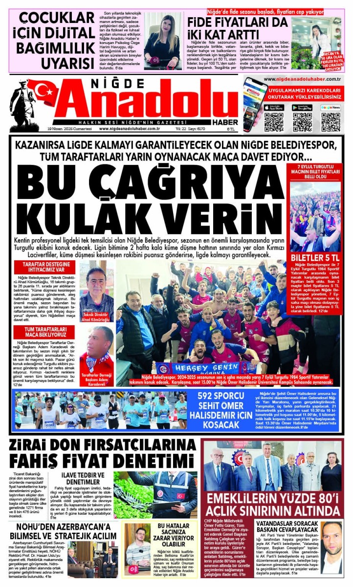  2025-04-19 Gazetesi