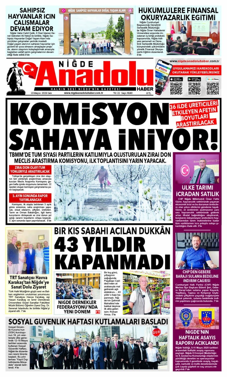  2025-05-13 Gazetesi