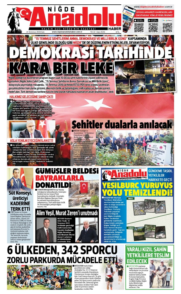  2025-07-15 Gazetesi