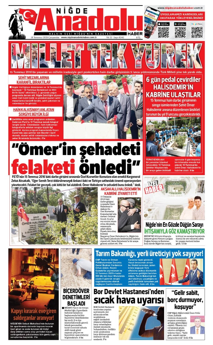 2025-07-16 Gazetesi