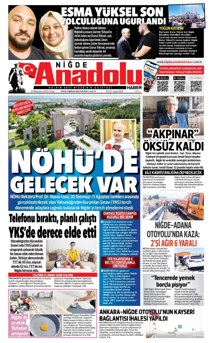  2025-07-25 Gazetesi