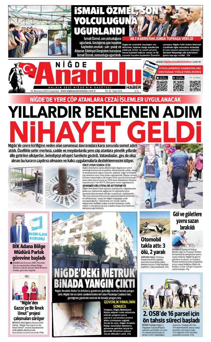  2025-07-26 Gazetesi