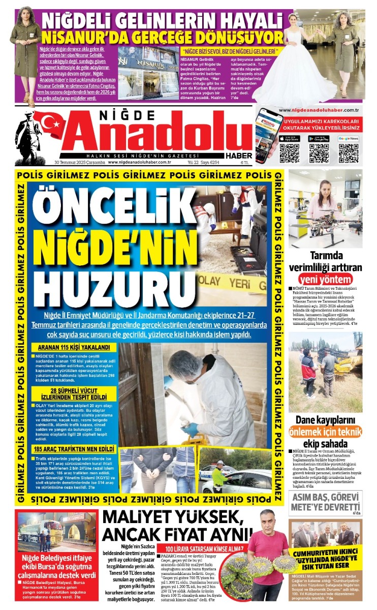  2025-07-30 Gazetesi