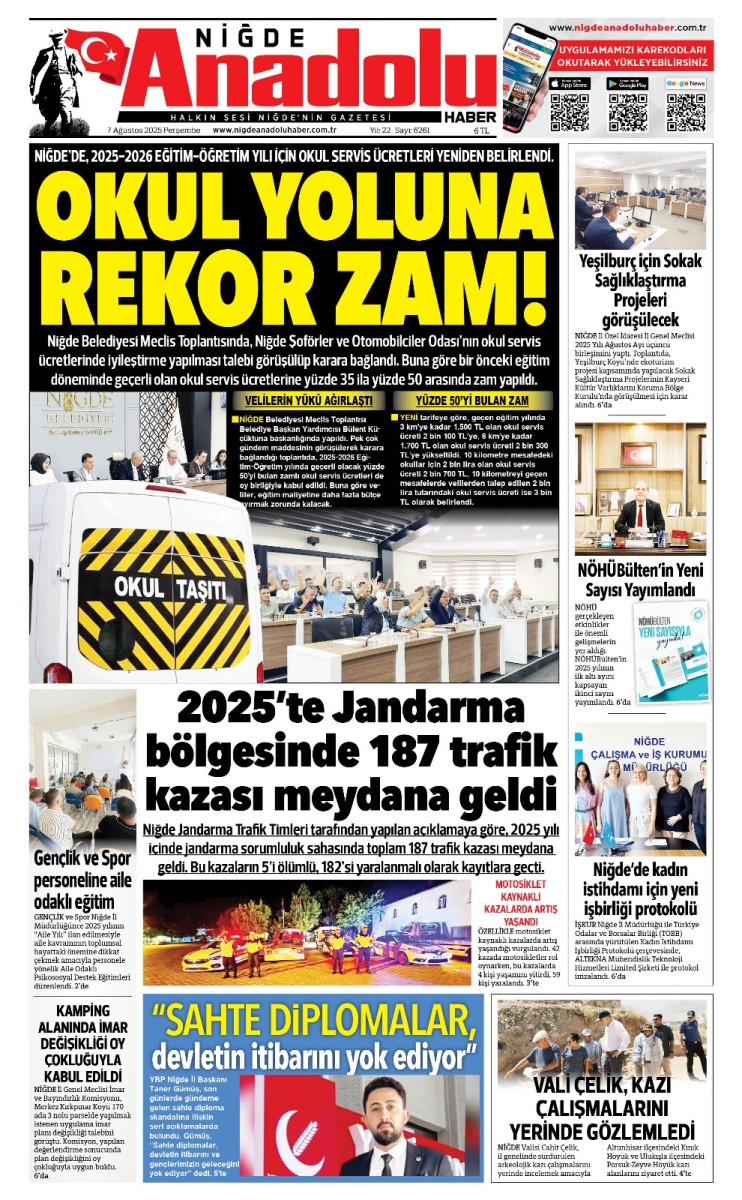  2025-08-07 Gazetesi