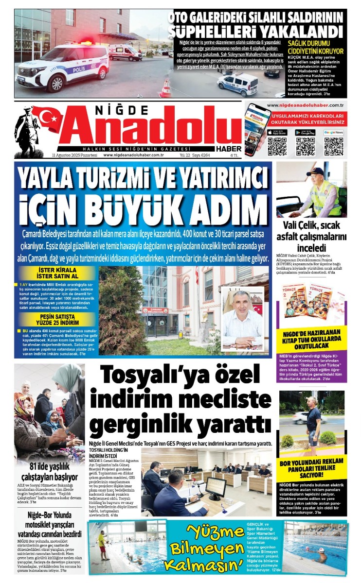  2025-08-11 Gazetesi