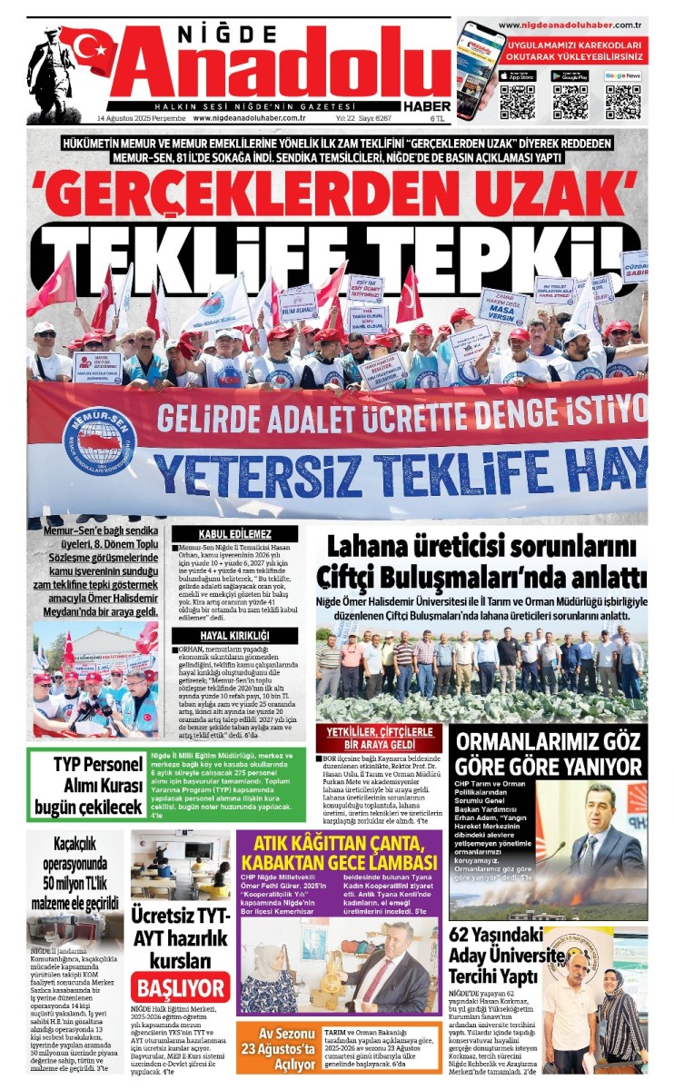  2025-08-14 Gazetesi