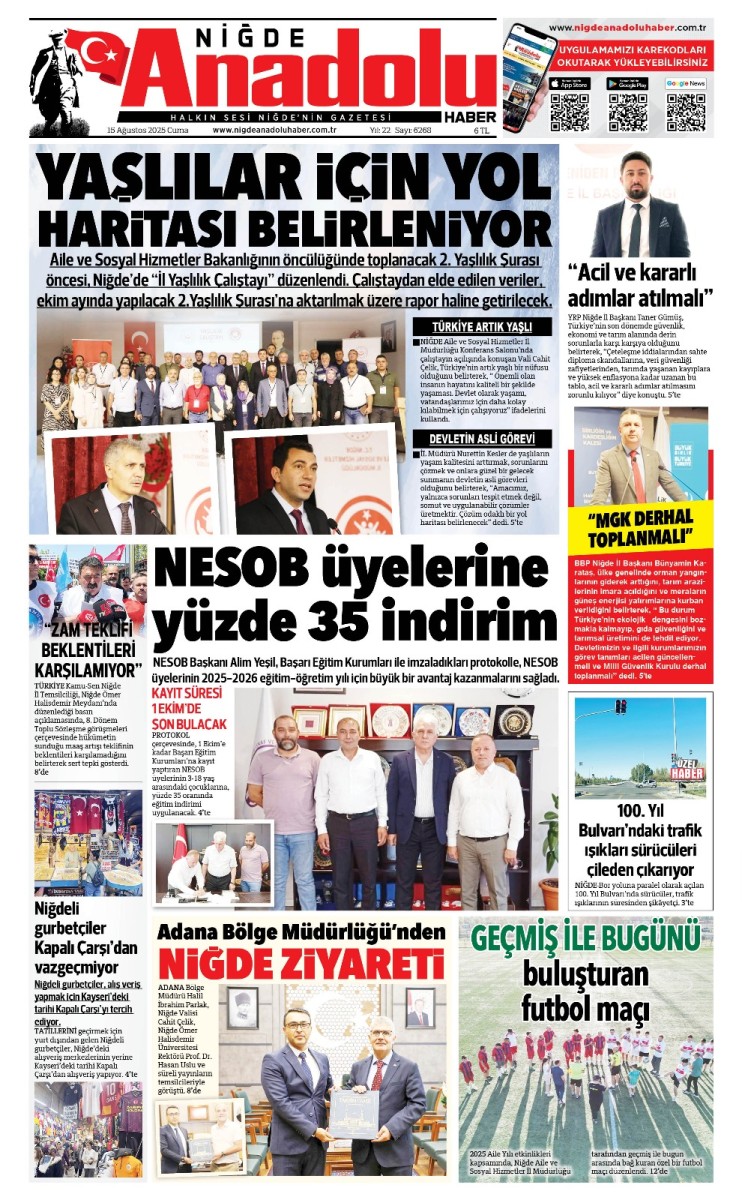  2025-08-15 Gazetesi