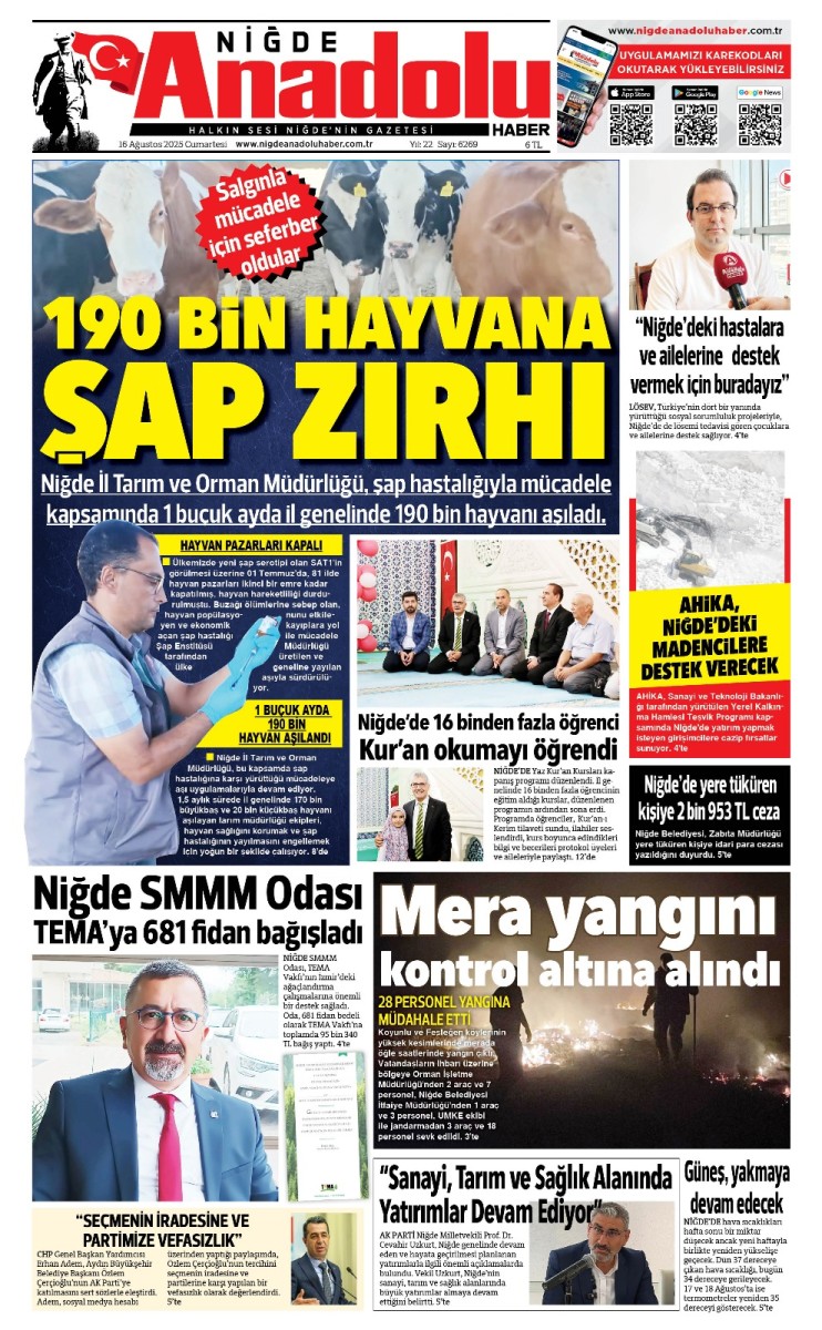  2025-08-16 Gazetesi