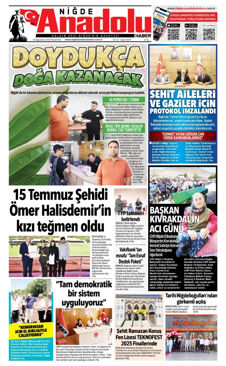  2025-08-18 Gazetesi