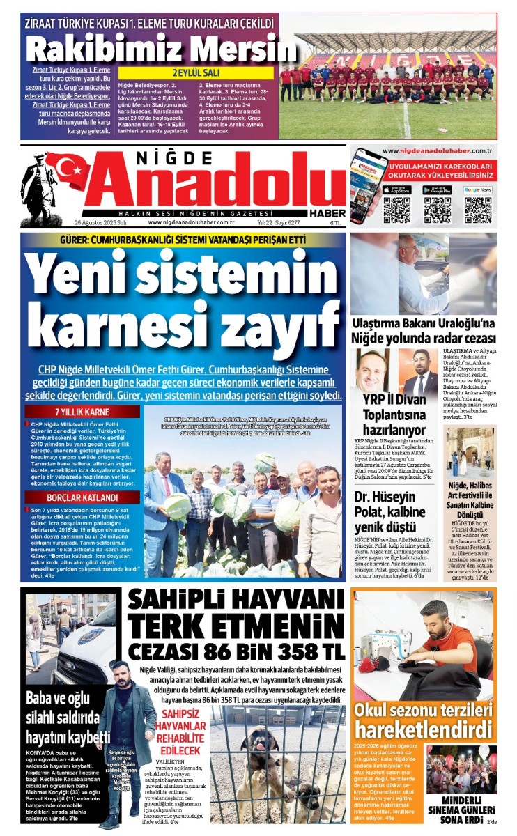  2025-08-26 Gazetesi