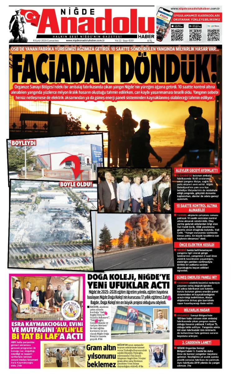  2025-09-06 Gazetesi