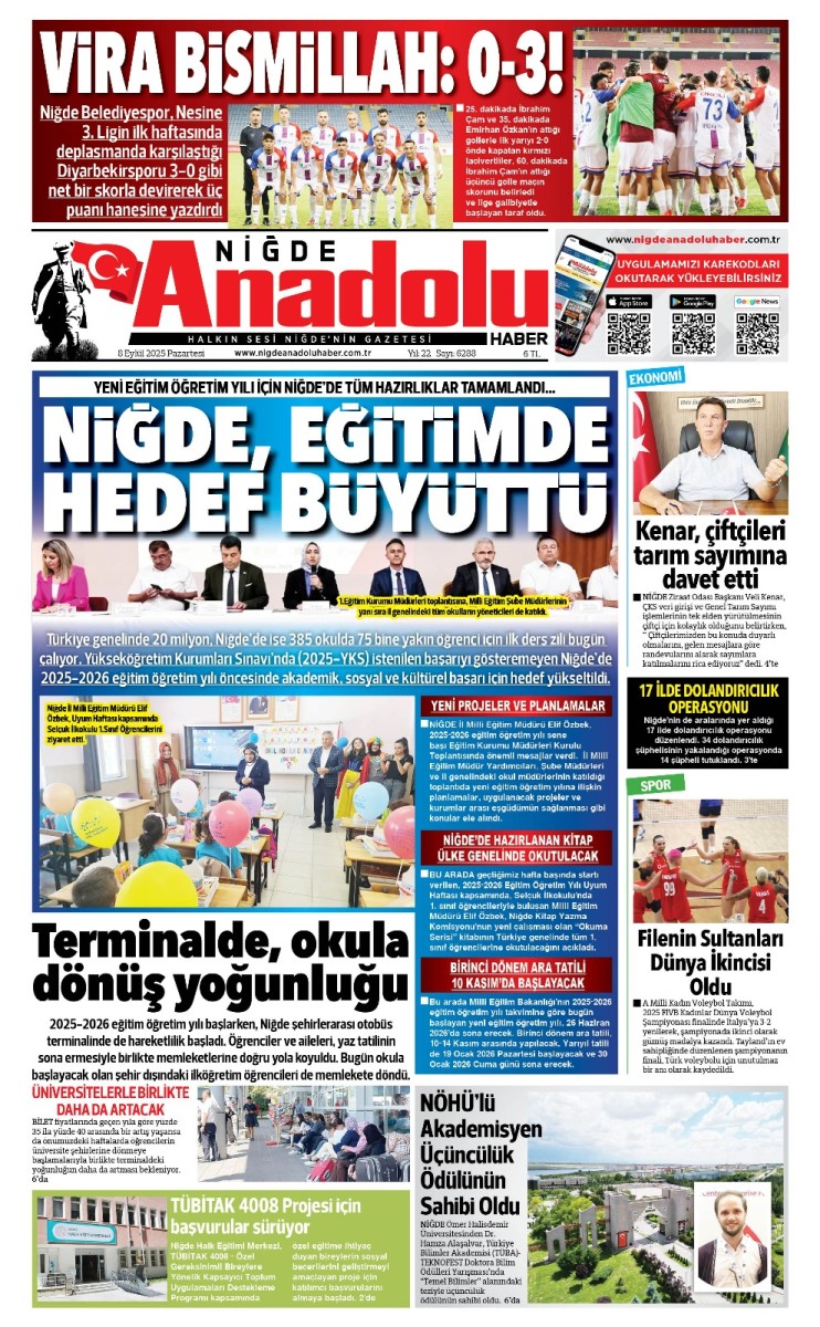  2025-09-08 Gazetesi