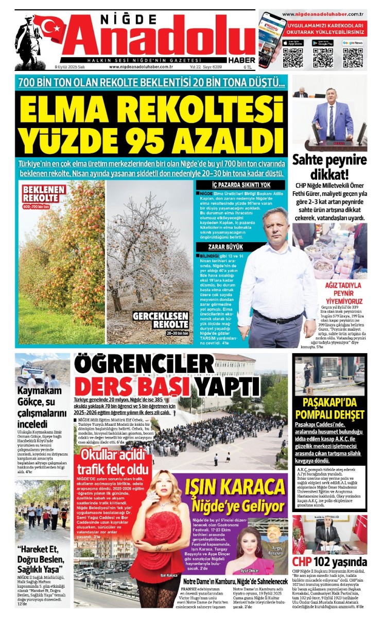  2025-09-09 Gazetesi