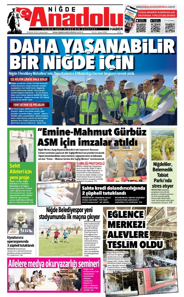  2025-09-13 Gazetesi