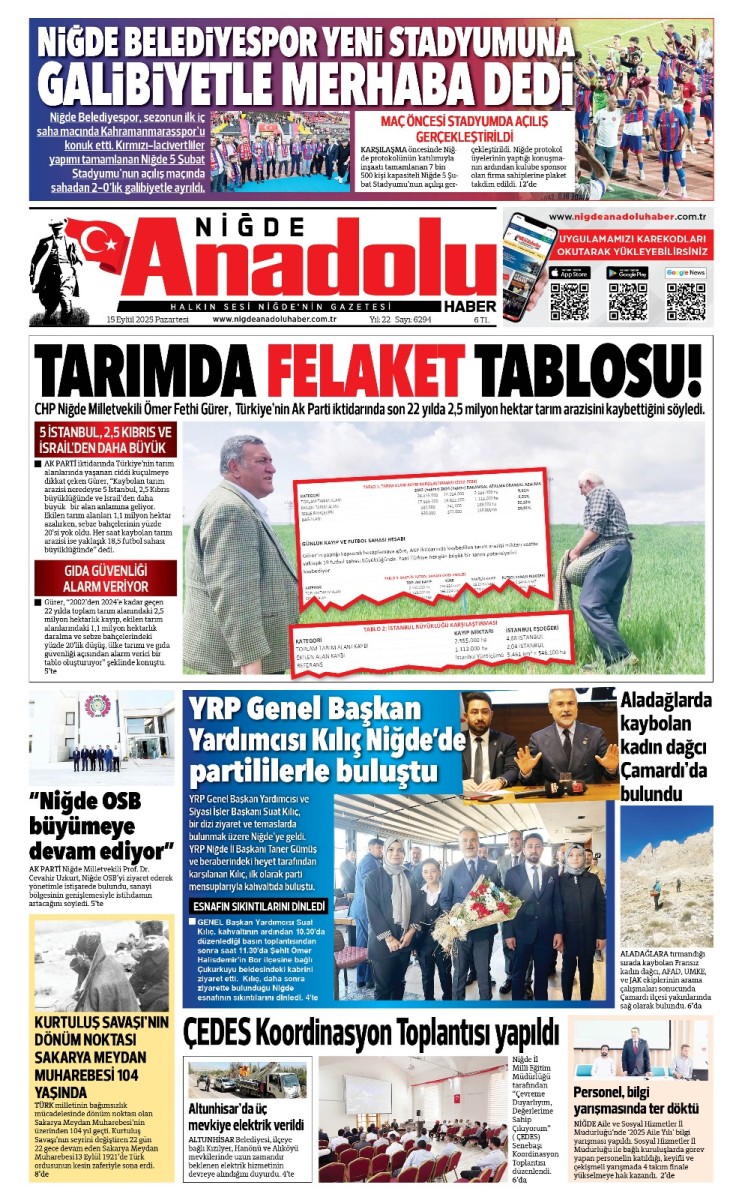  2025-09-15 Gazetesi