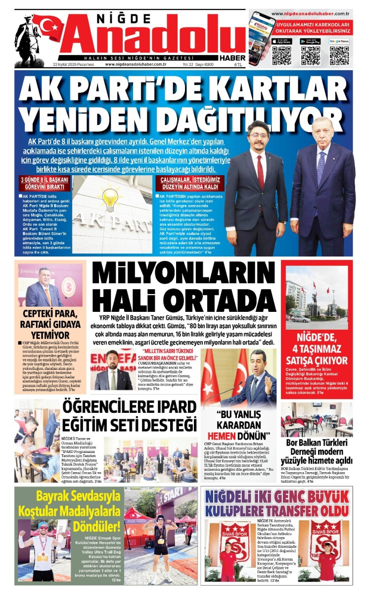  2025-09-22 Gazetesi