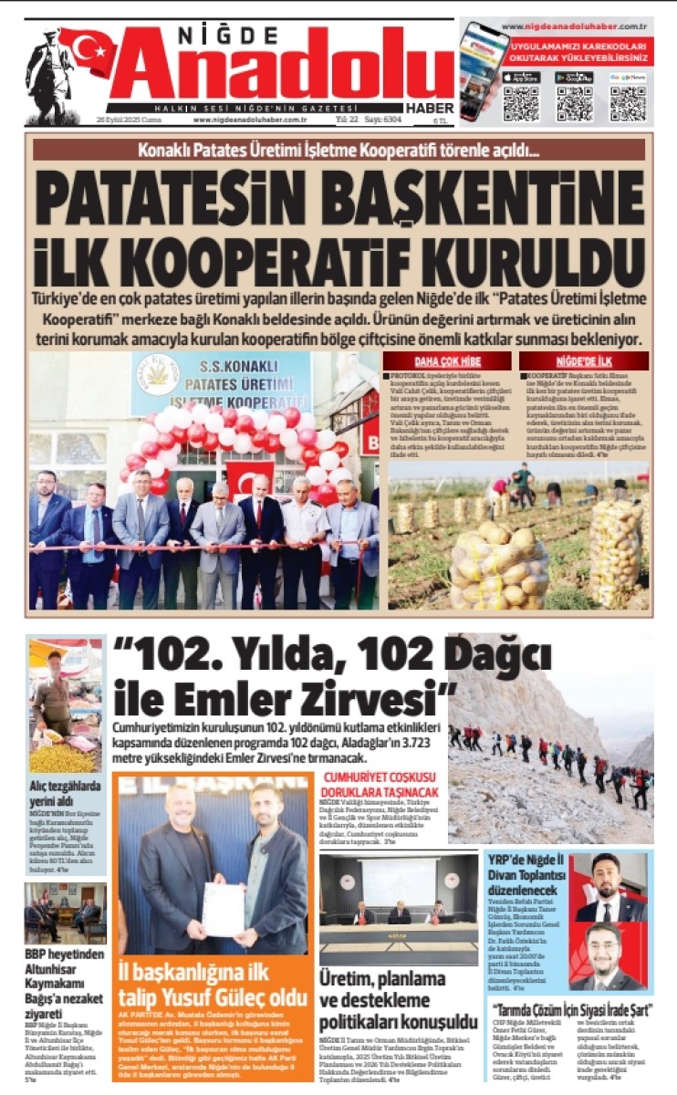  2025-09-26 Gazetesi