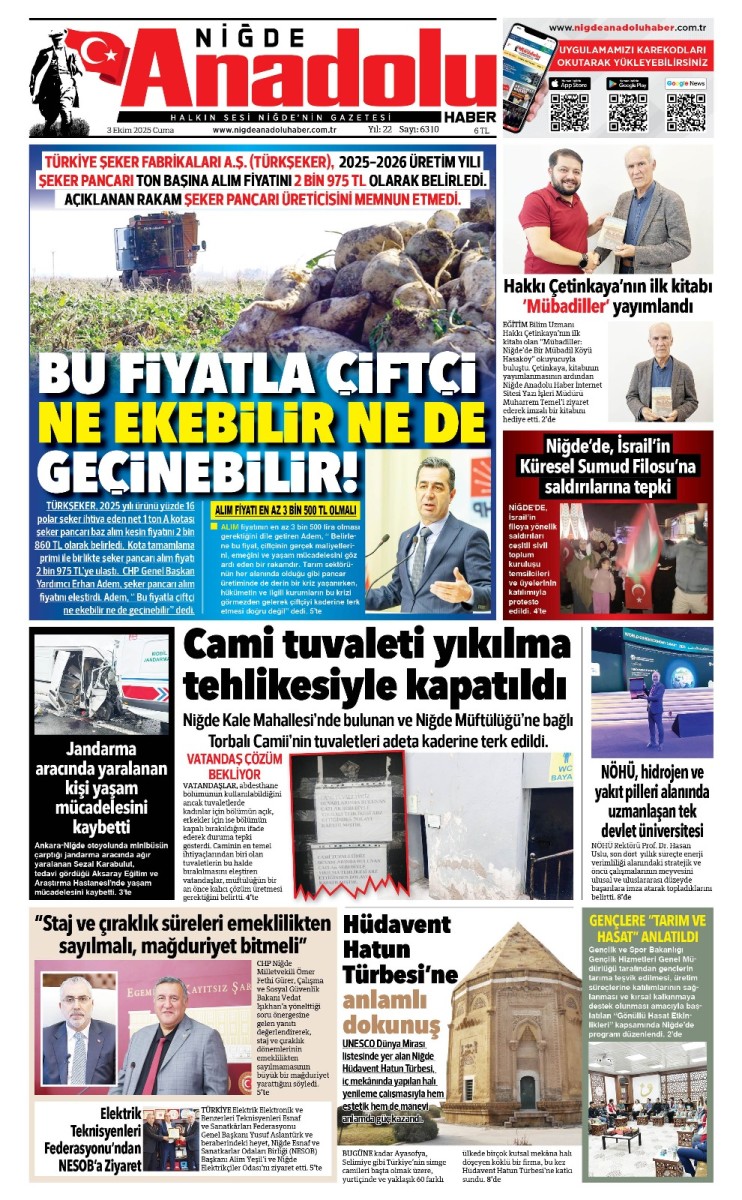  2025-10-03 Gazetesi
