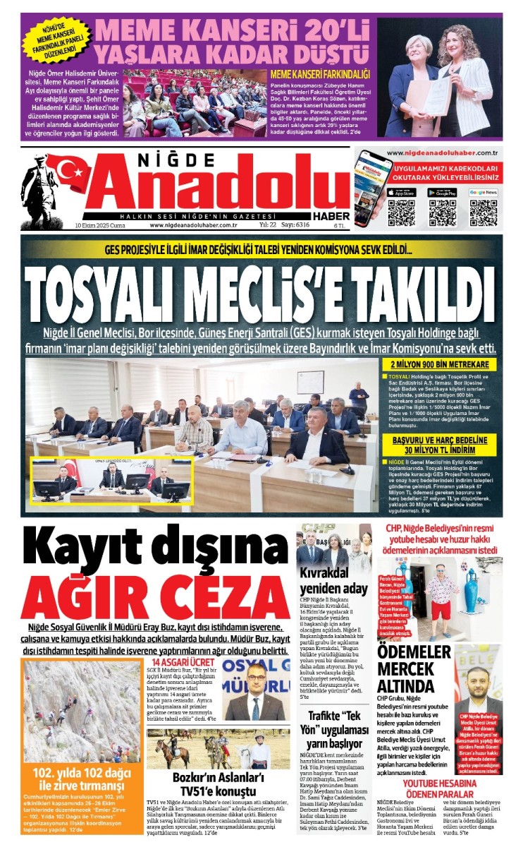  2025-10-10 Gazetesi