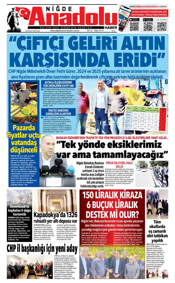  2025-10-14 Gazetesi
